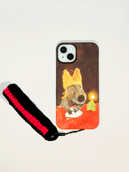 Single's Christmas Phone Case & Short Phone Strap (iPhone 15 Plus)